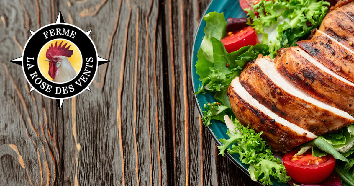 Ferme La Rose des Vents - Roasted chicken drumsticks with garlic and lemon